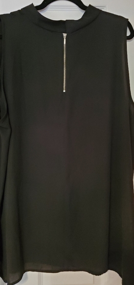 Sleeveless Blouse with Mock Turtleneck - Picture 4 of 4